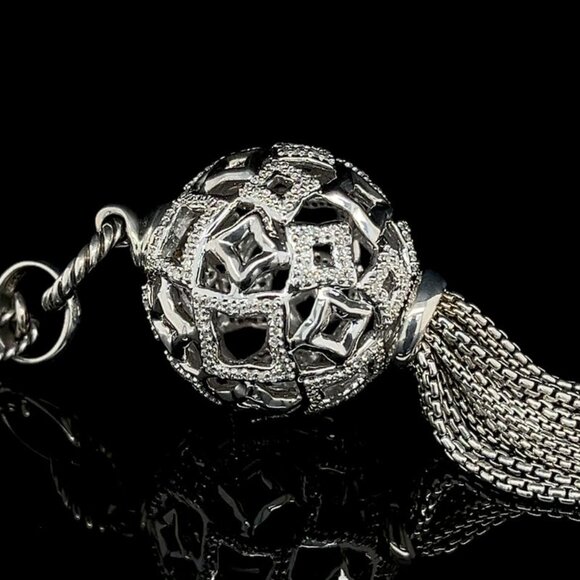 David Yurman Quatrefoil Diamond Necklace - Picture 2 of 8